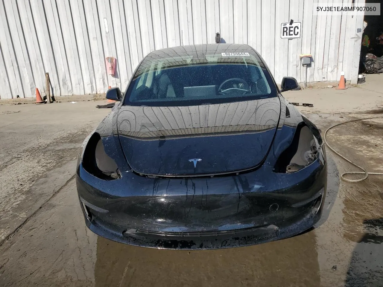 2021 Tesla Model 3 VIN: 5YJ3E1EA8MF907060 Lot: 80755644