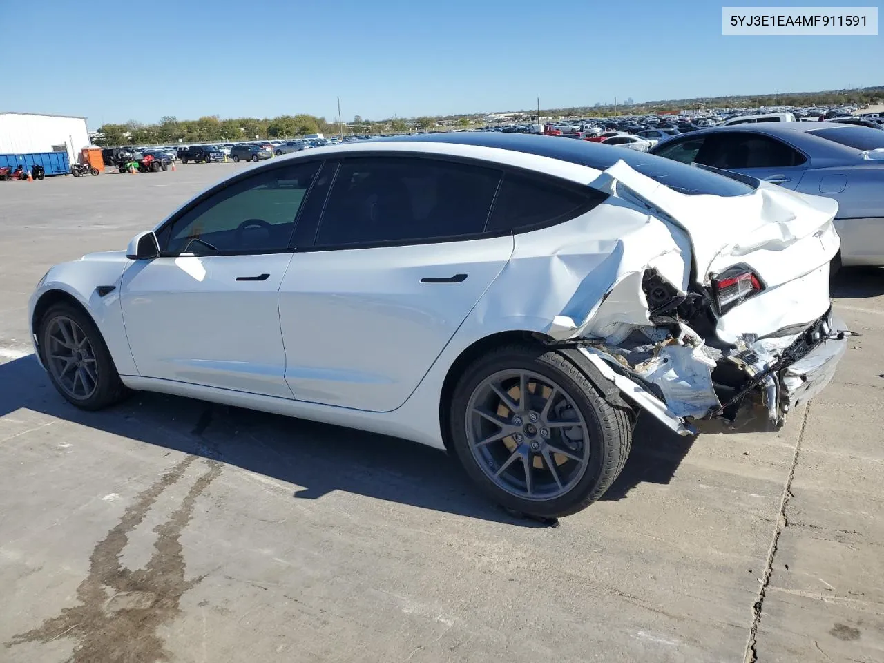 2021 Tesla Model 3 VIN: 5YJ3E1EA4MF911591 Lot: 81267804