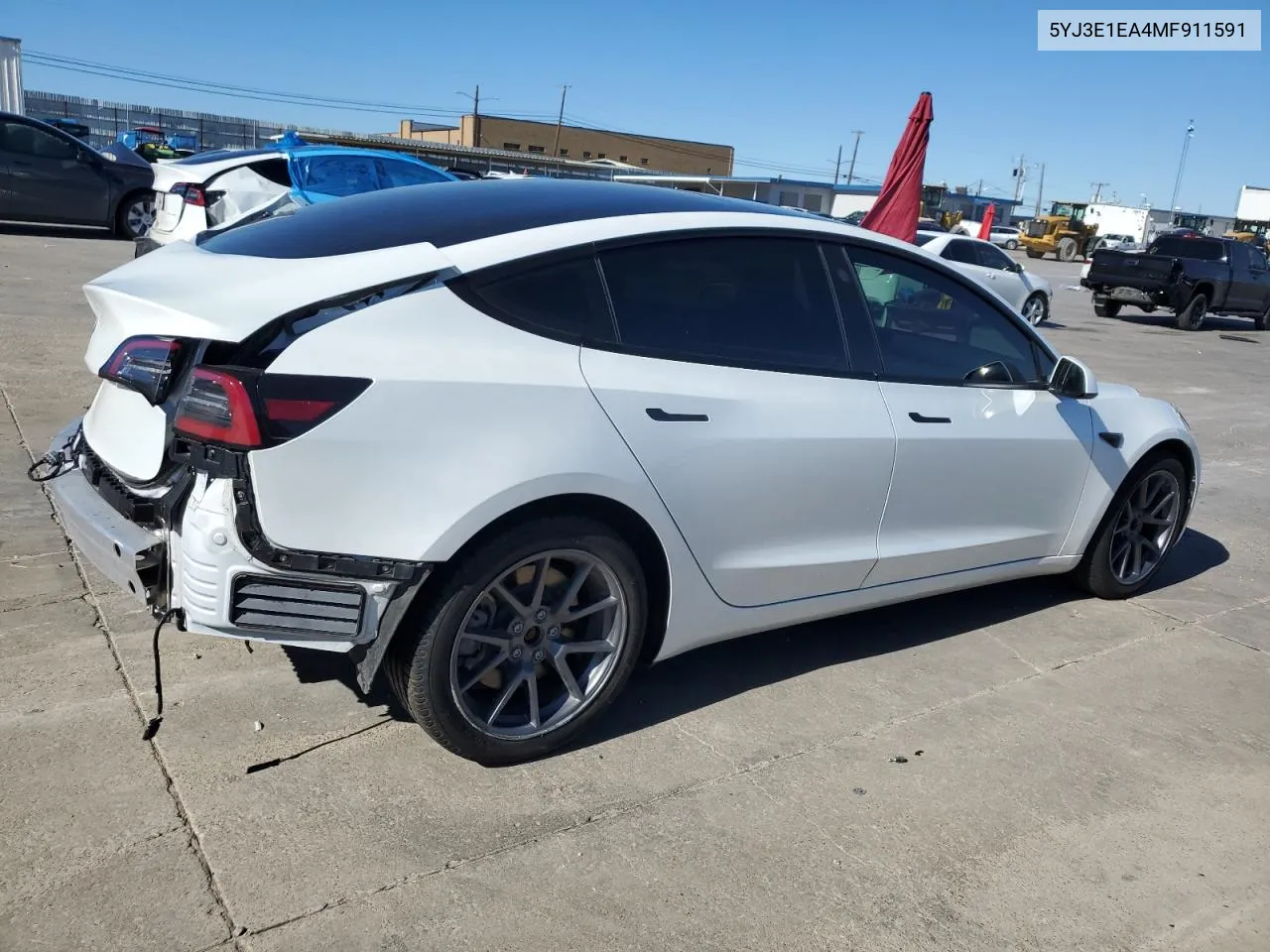 2021 Tesla Model 3 VIN: 5YJ3E1EA4MF911591 Lot: 81267804