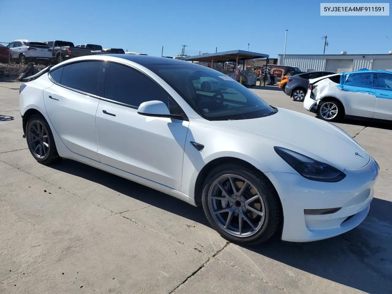 2021 Tesla Model 3 VIN: 5YJ3E1EA4MF911591 Lot: 81267804