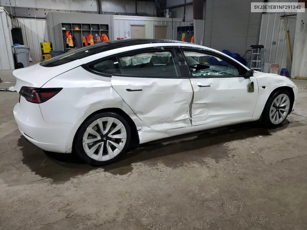 2022 Tesla Model 3 VIN: 5YJ3E1EB1NF291342 Lot: 37122054