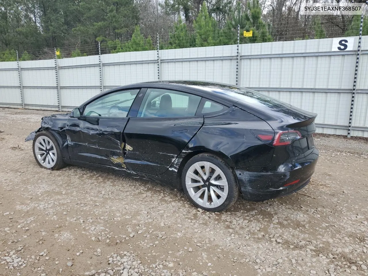 2022 Tesla Model 3 VIN: 5YJ3E1EAXNF368507 Lot: 39987404