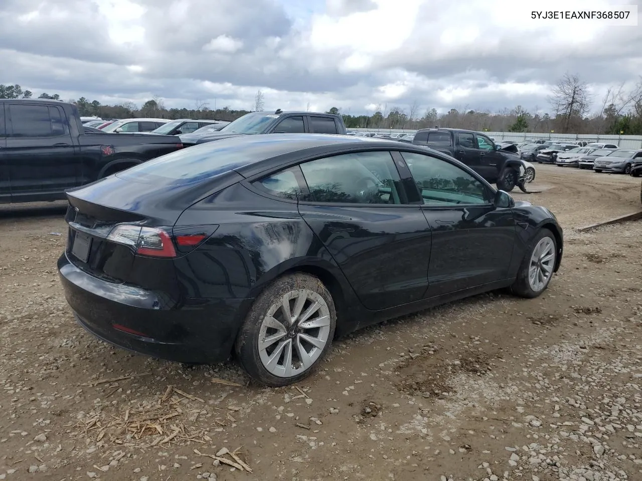 2022 Tesla Model 3 VIN: 5YJ3E1EAXNF368507 Lot: 39987404