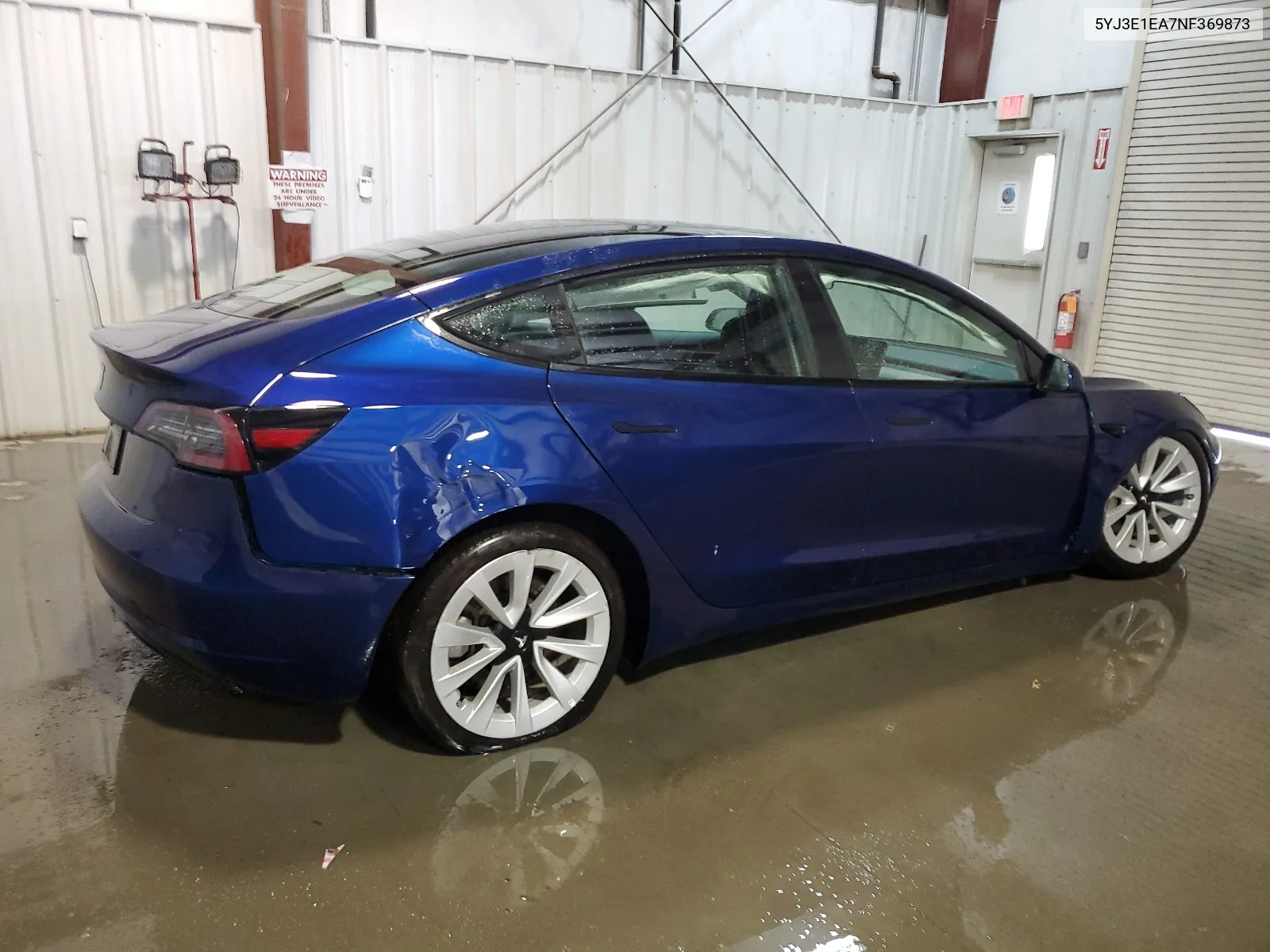 2022 Tesla Model 3 VIN: 5YJ3E1EA7NF369873 Lot: 47107564