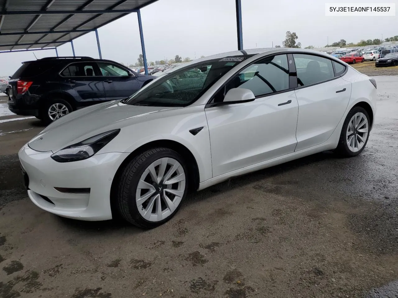 2022 Tesla Model 3 VIN: 5YJ3E1EA0NF145537 Lot: 48938464