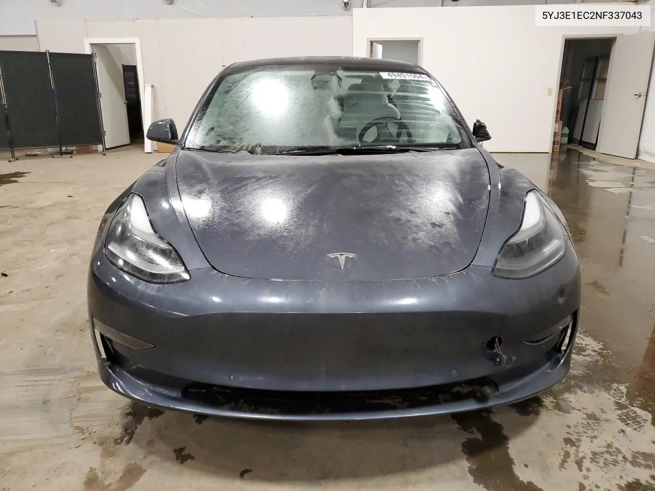 2022 Tesla Model 3 VIN: 5YJ3E1EC2NF337043 Lot: 49491504