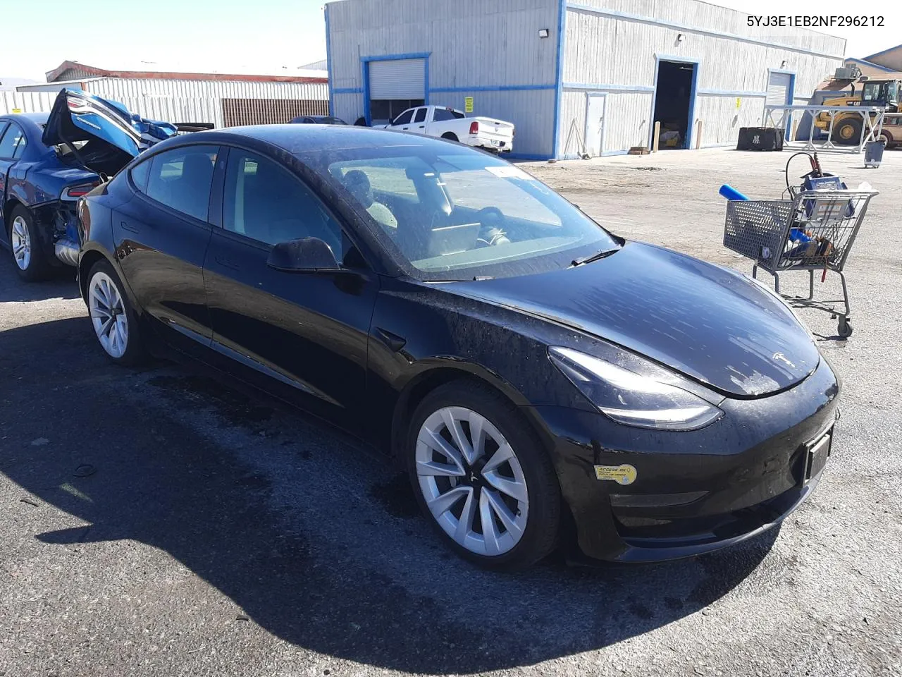 2022 Tesla Model 3 VIN: 5YJ3E1EB2NF296212 Lot: 52188664