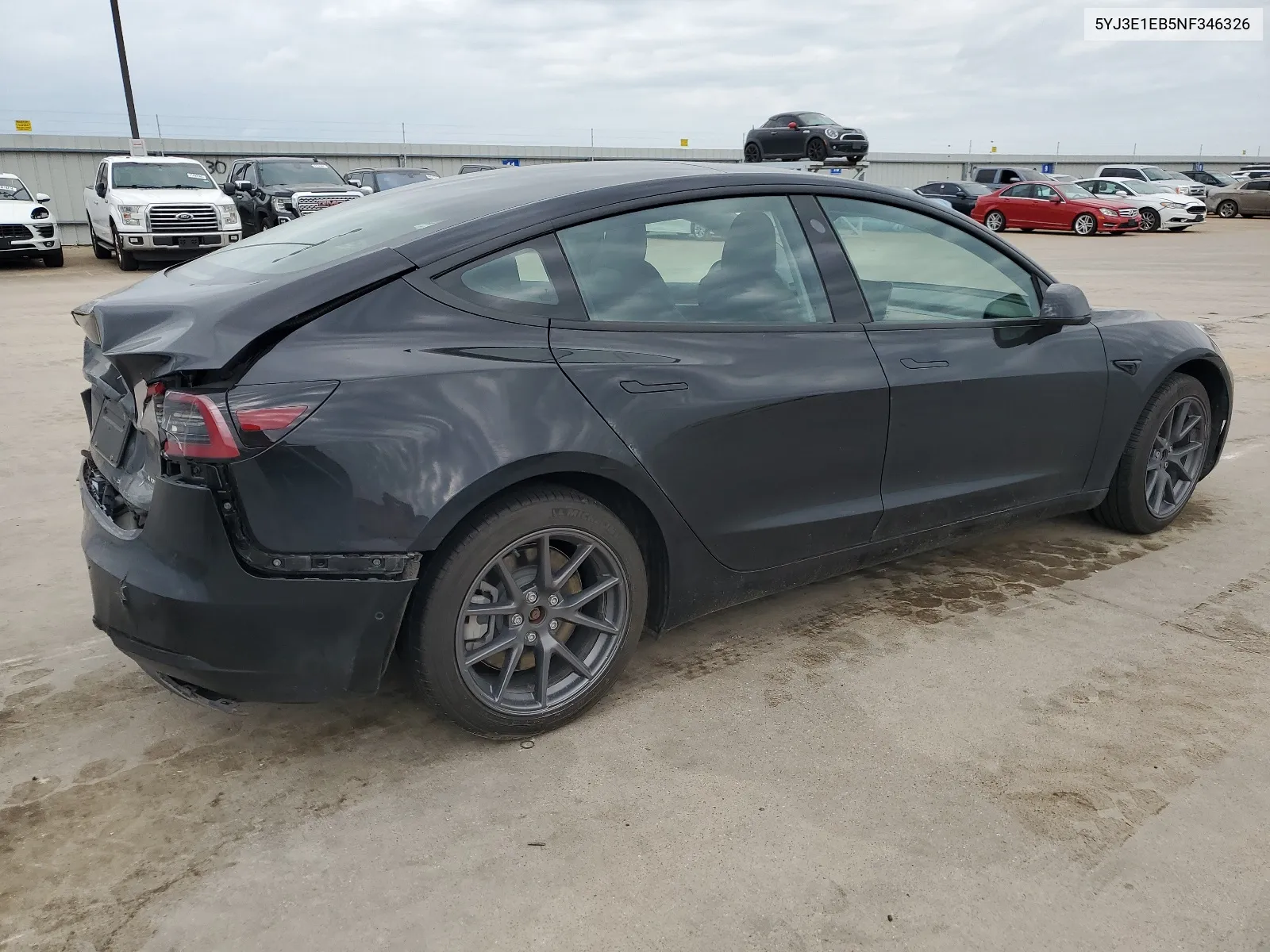 2022 Tesla Model 3 VIN: 5YJ3E1EB5NF346326 Lot: 52360074