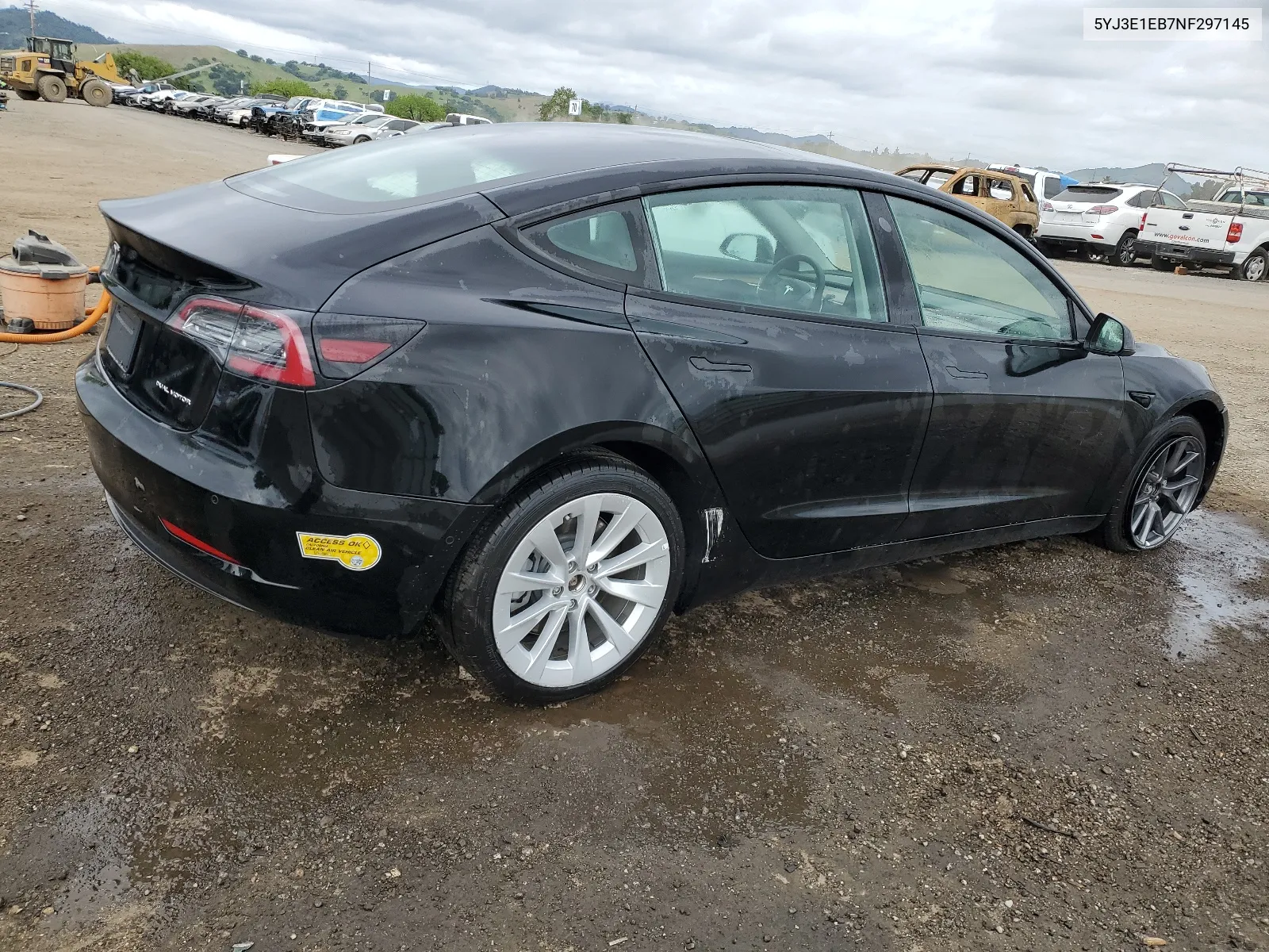 5YJ3E1EB7NF297145 2022 Tesla Model 3