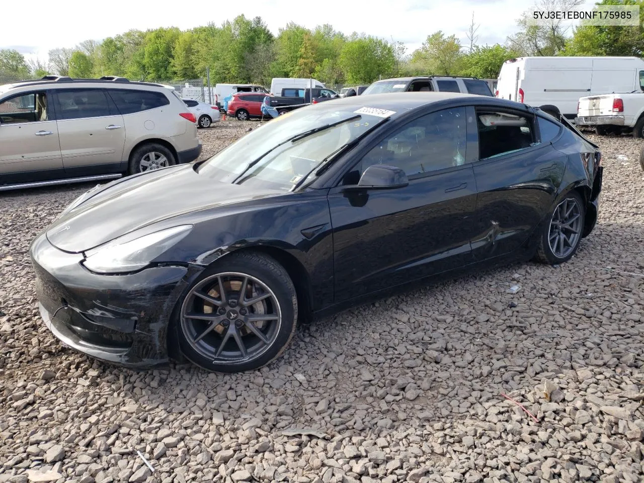 5YJ3E1EB0NF175985 2022 Tesla Model 3