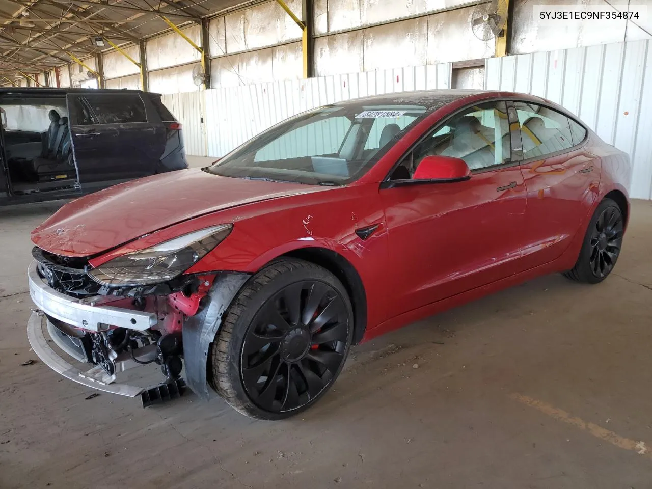 2022 Tesla Model 3 VIN: 5YJ3E1EC9NF354874 Lot: 54281584