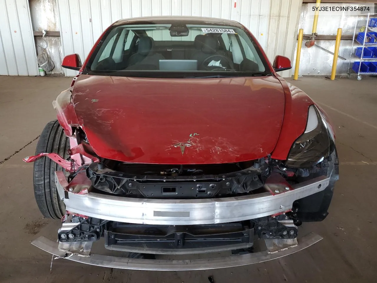 5YJ3E1EC9NF354874 2022 Tesla Model 3