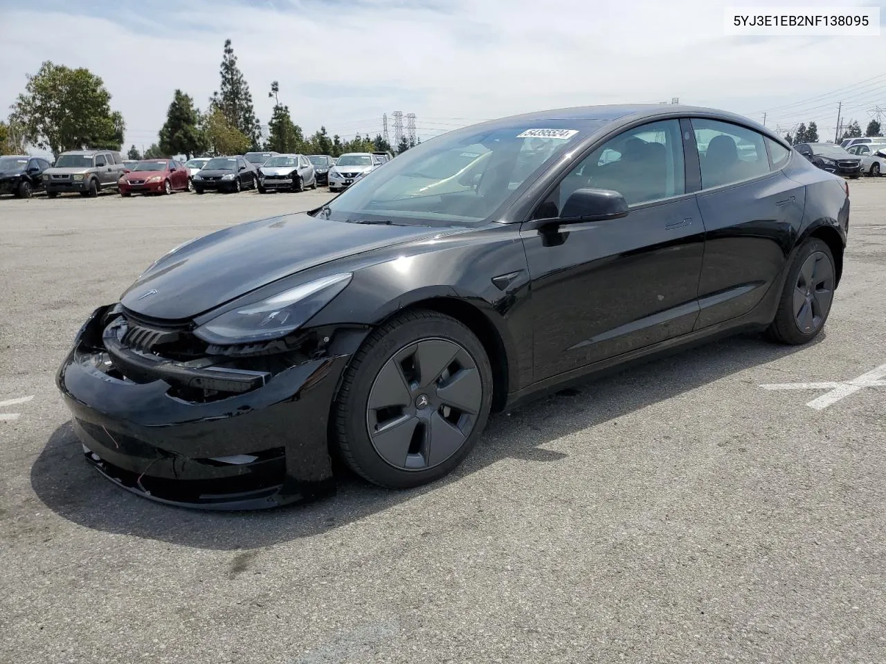 5YJ3E1EB2NF138095 2022 Tesla Model 3