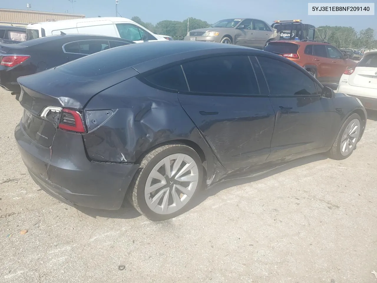 5YJ3E1EB8NF209140 2022 Tesla Model 3