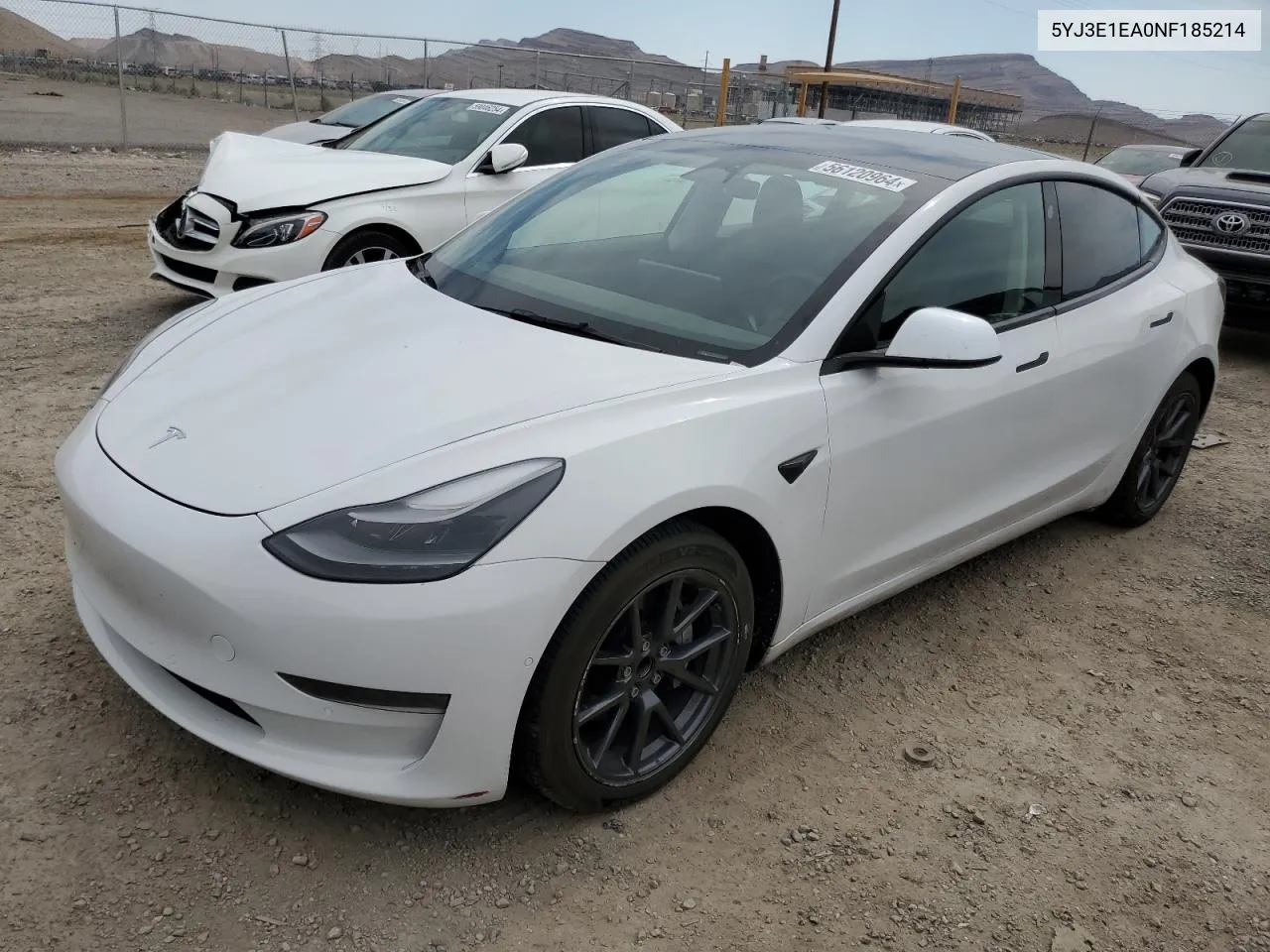 2022 Tesla Model 3 VIN: 5YJ3E1EA0NF185214 Lot: 56120964