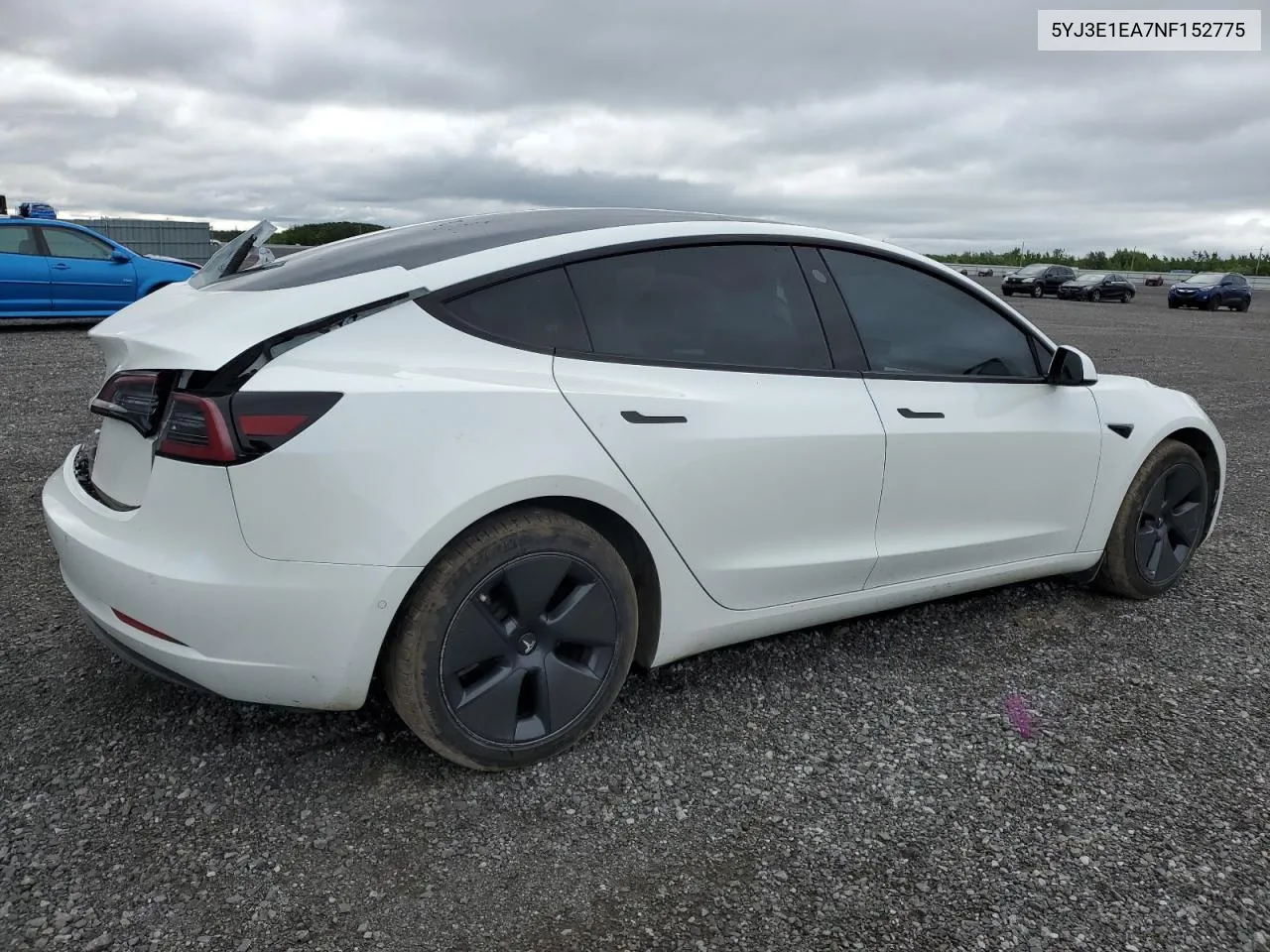 2022 Tesla Model 3 VIN: 5YJ3E1EA7NF152775 Lot: 57698364