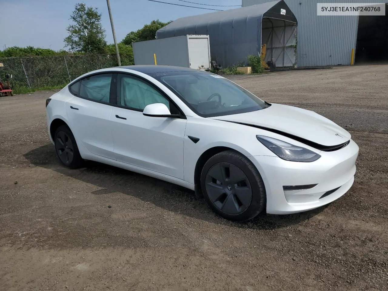 5YJ3E1EA1NF240768 2022 Tesla Model 3