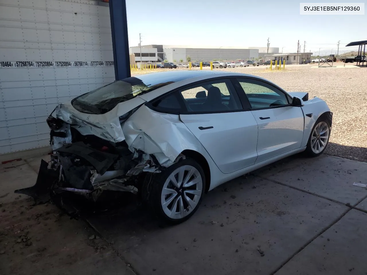 5YJ3E1EB5NF129360 2022 Tesla Model 3