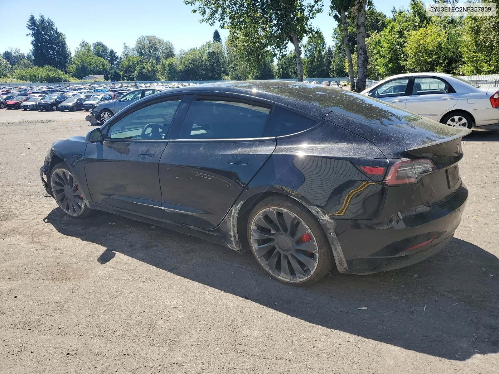 2022 Tesla Model 3 VIN: 5YJ3E1EC2NF357809 Lot: 60311034