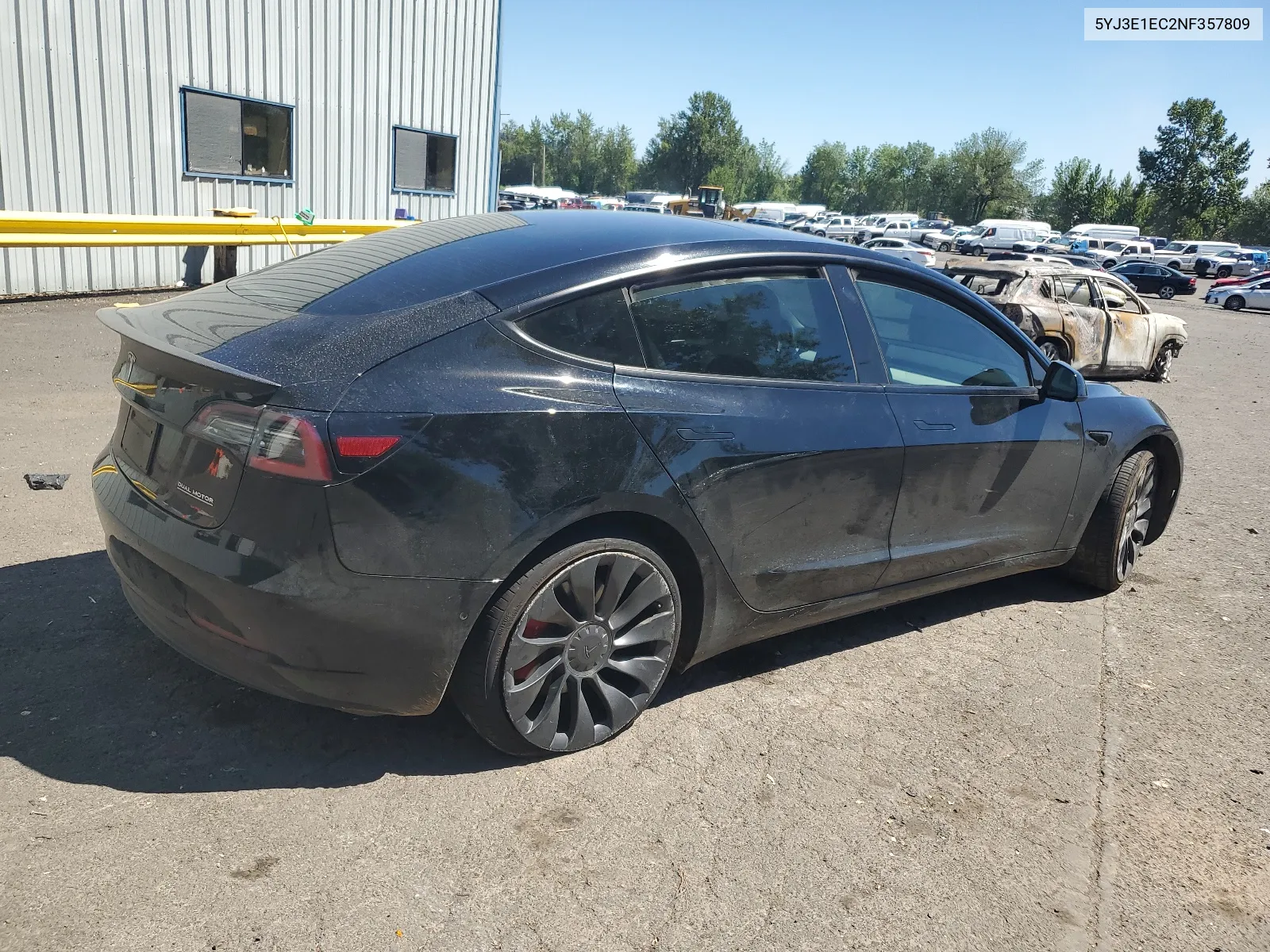 2022 Tesla Model 3 VIN: 5YJ3E1EC2NF357809 Lot: 60311034