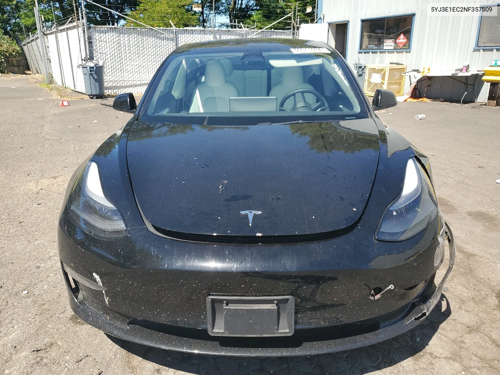 2022 Tesla Model 3 VIN: 5YJ3E1EC2NF357809 Lot: 60311034