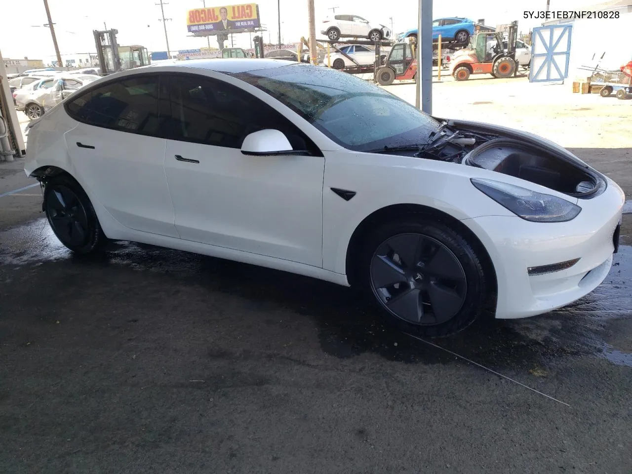 5YJ3E1EB7NF210828 2022 Tesla Model 3