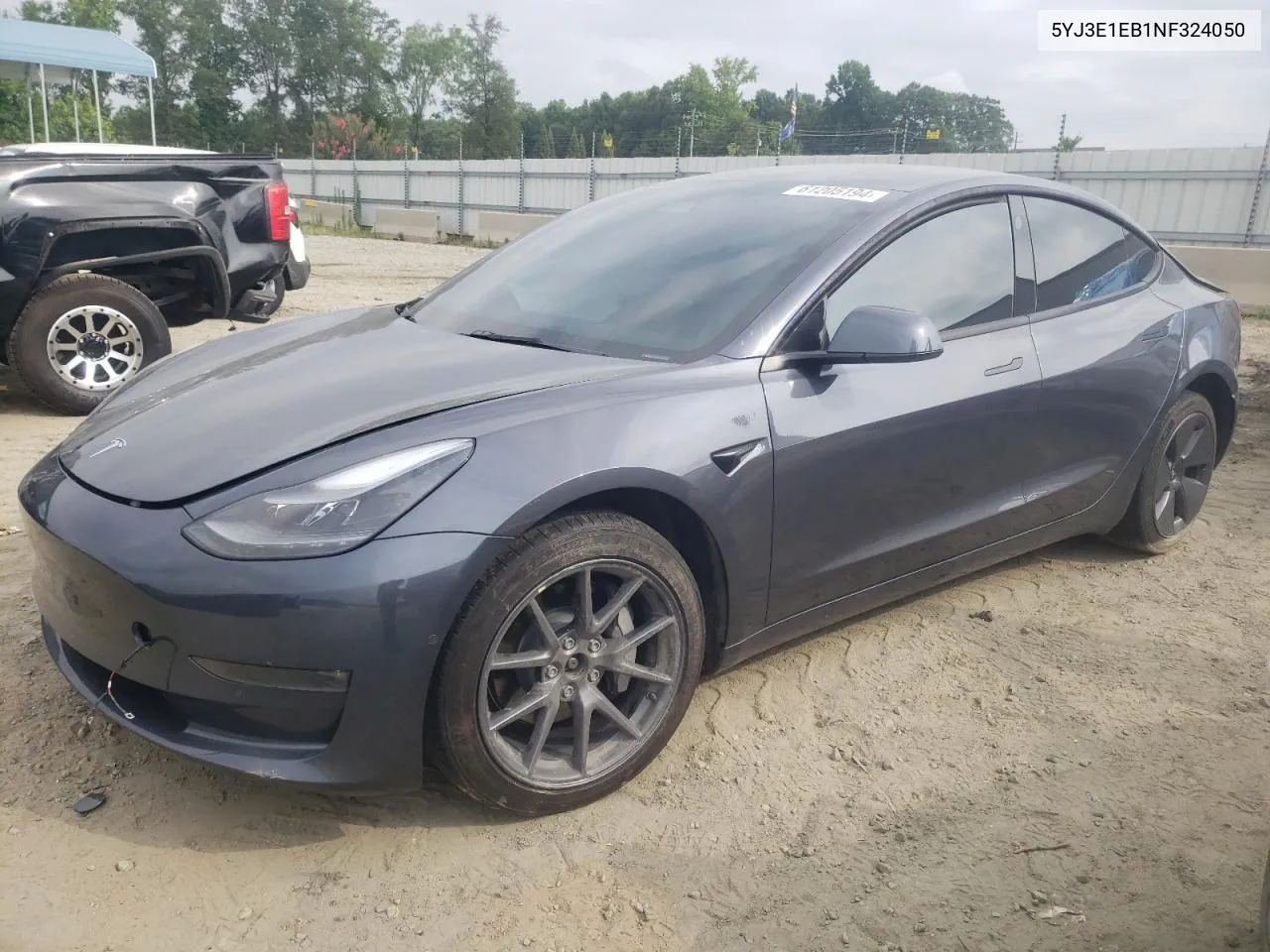 2022 Tesla Model 3 VIN: 5YJ3E1EB1NF324050 Lot: 61205194