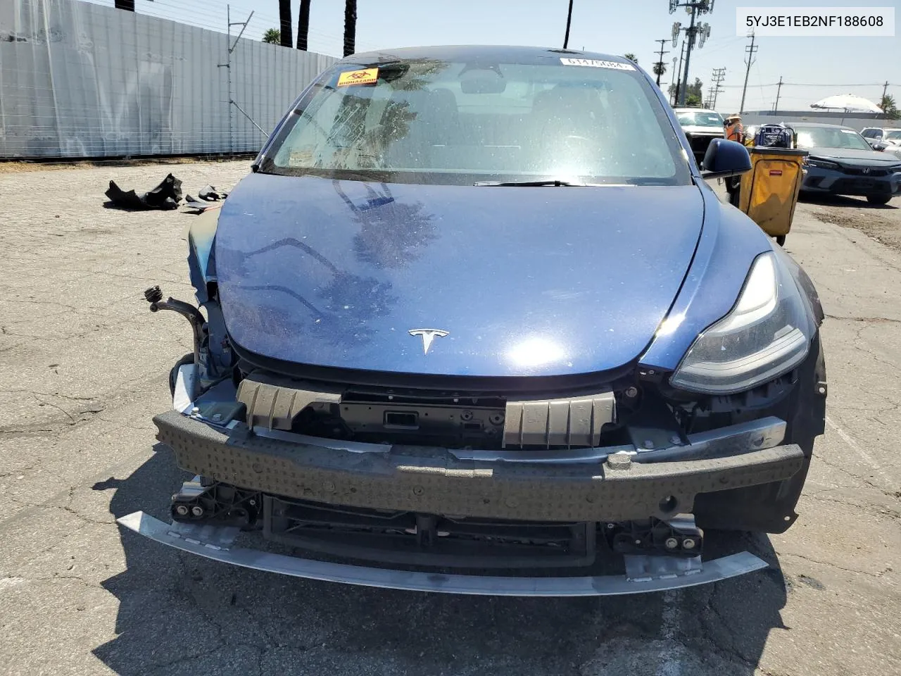 5YJ3E1EB2NF188608 2022 Tesla Model 3