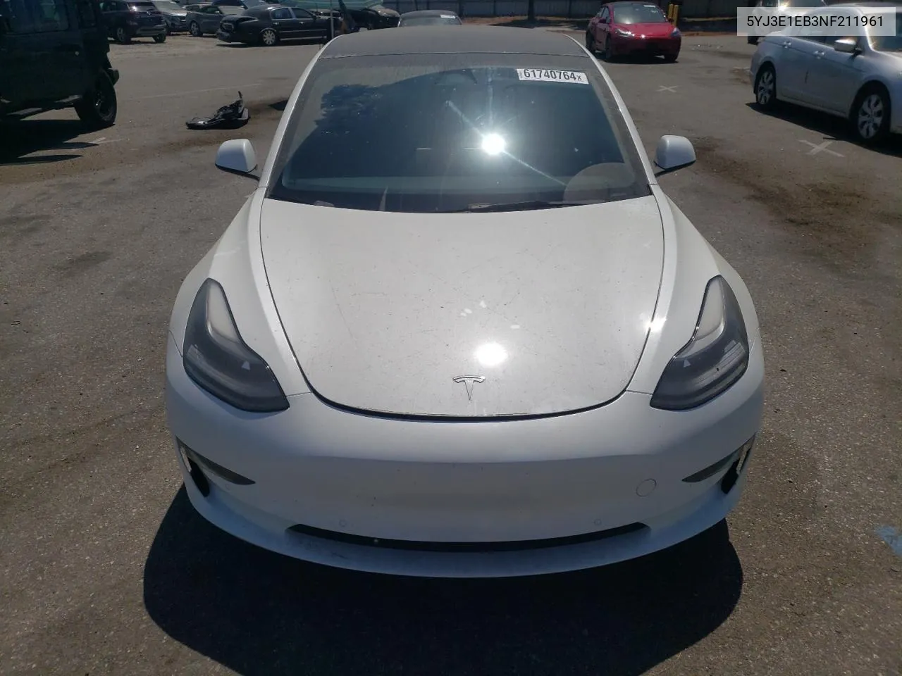 2022 Tesla Model 3 VIN: 5YJ3E1EB3NF211961 Lot: 61740764