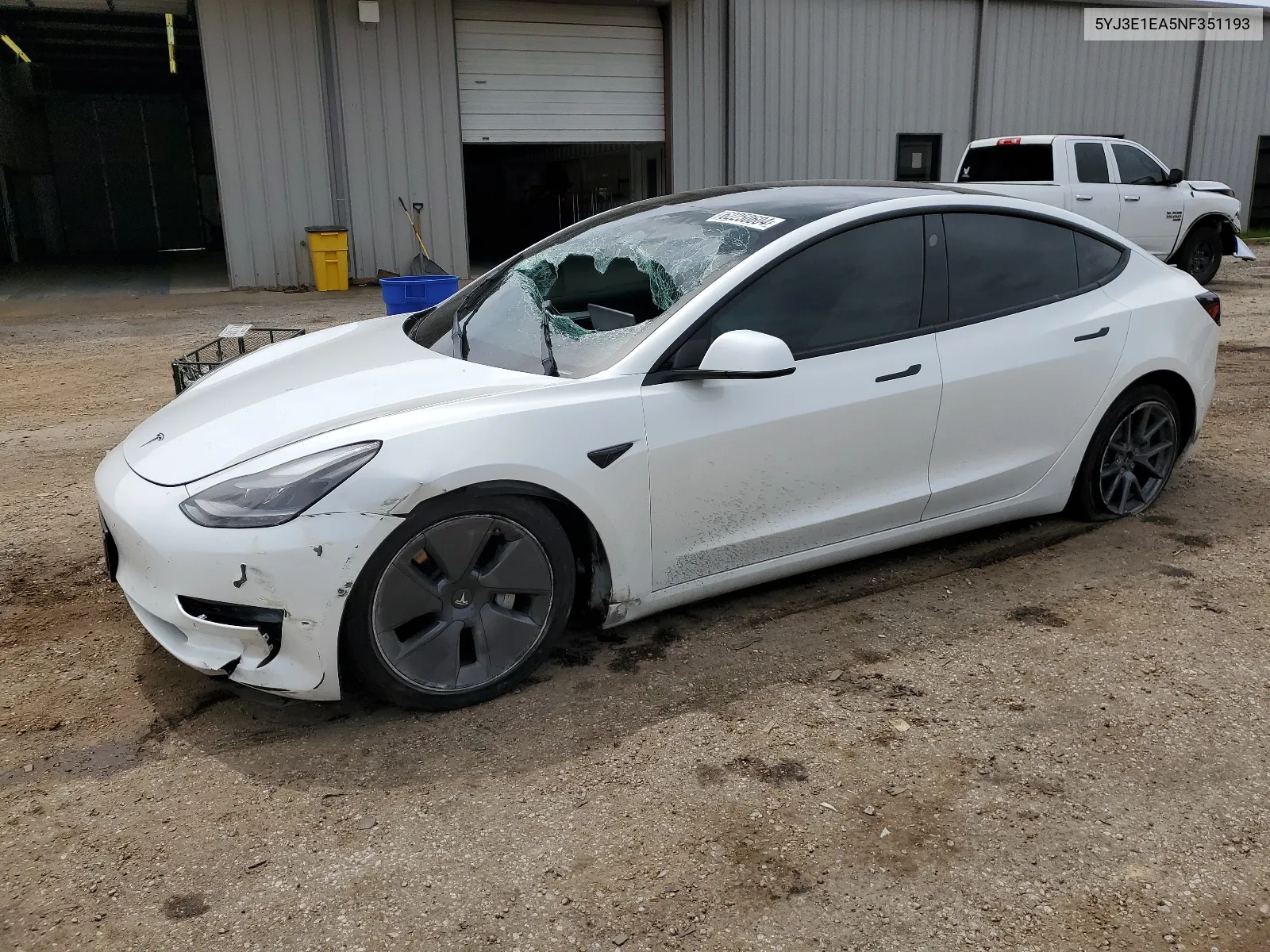 2022 Tesla Model 3 VIN: 5YJ3E1EA5NF351193 Lot: 62250604