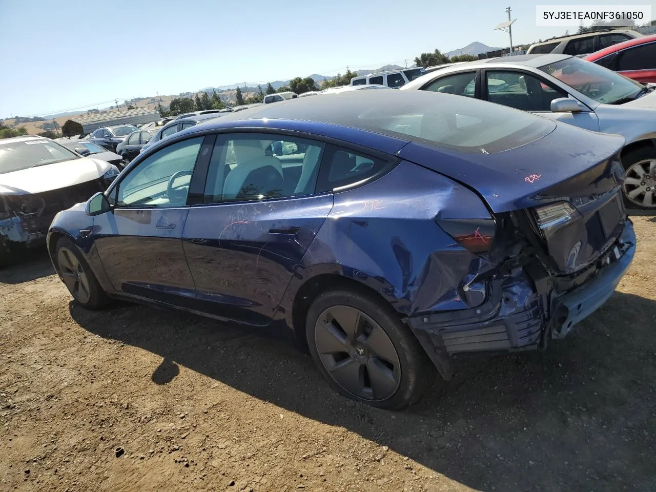 5YJ3E1EA0NF361050 2022 Tesla Model 3