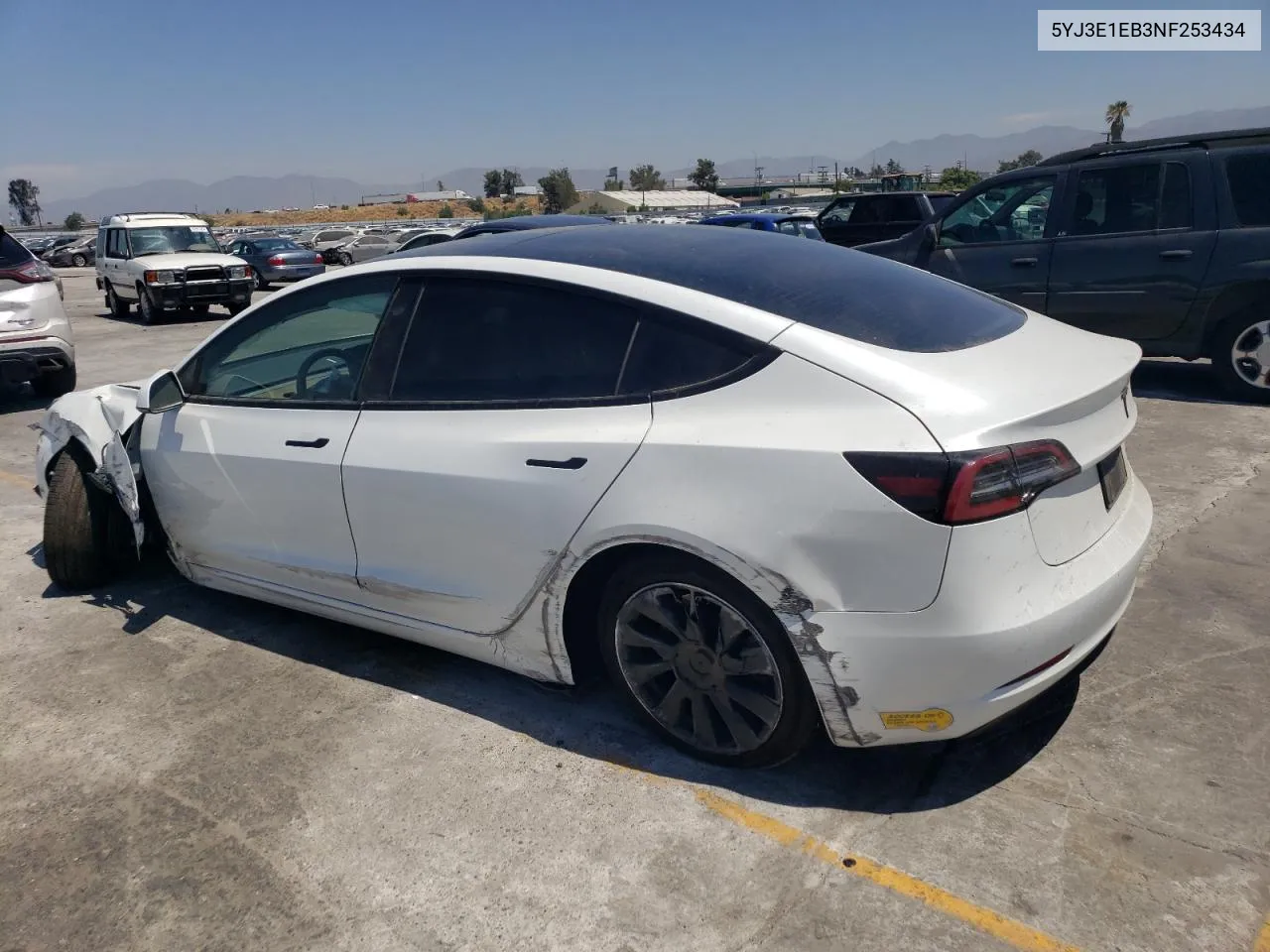 2022 Tesla Model 3 VIN: 5YJ3E1EB3NF253434 Lot: 62636194