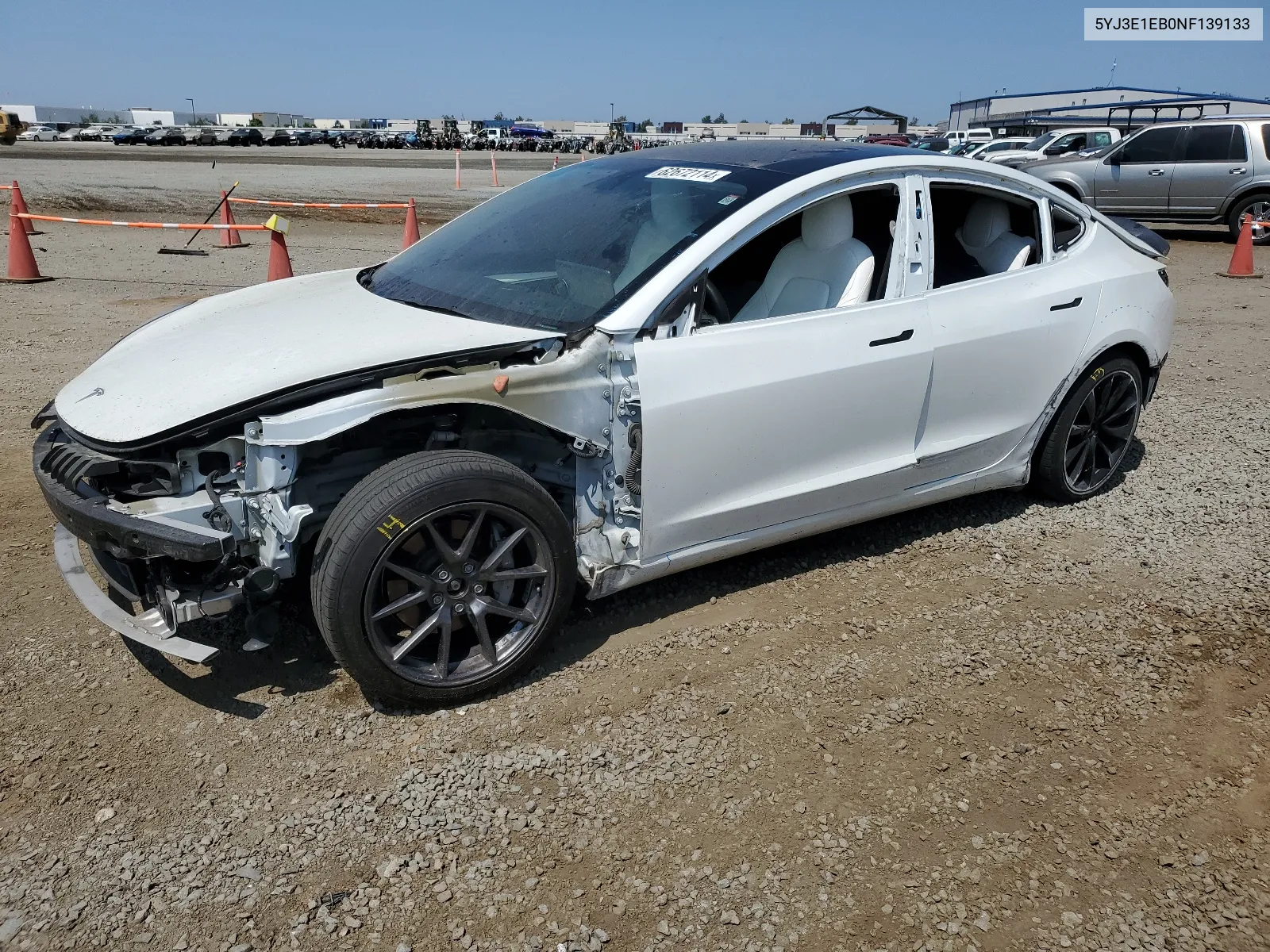 5YJ3E1EB0NF139133 2022 Tesla Model 3