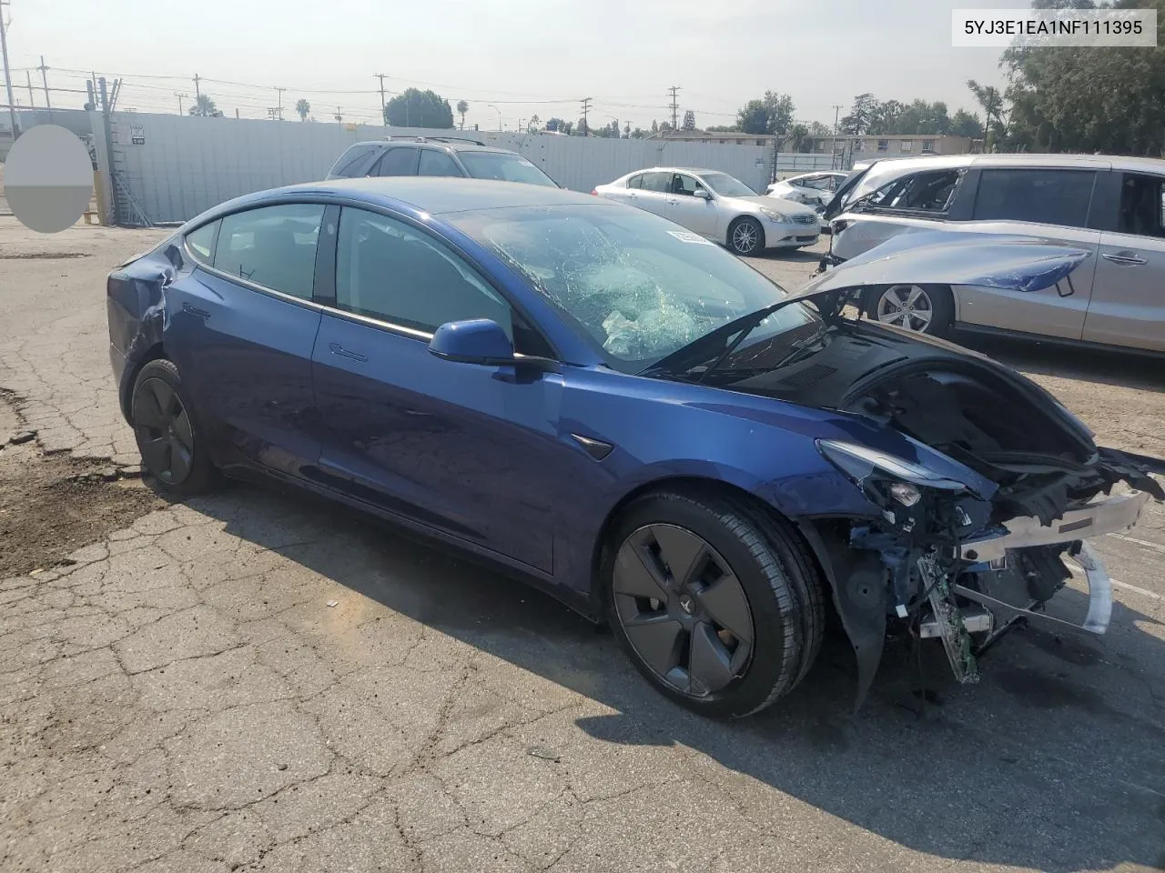 5YJ3E1EA1NF111395 2022 Tesla Model 3