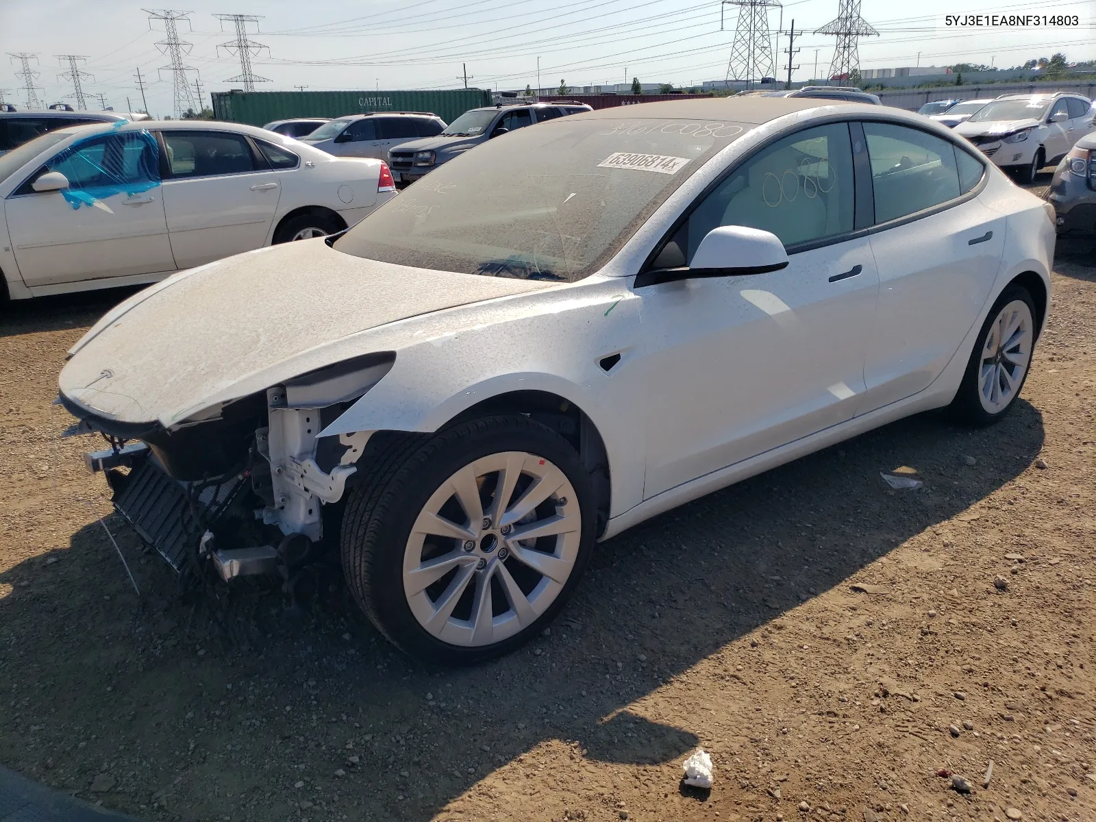 5YJ3E1EA8NF314803 2022 Tesla Model 3