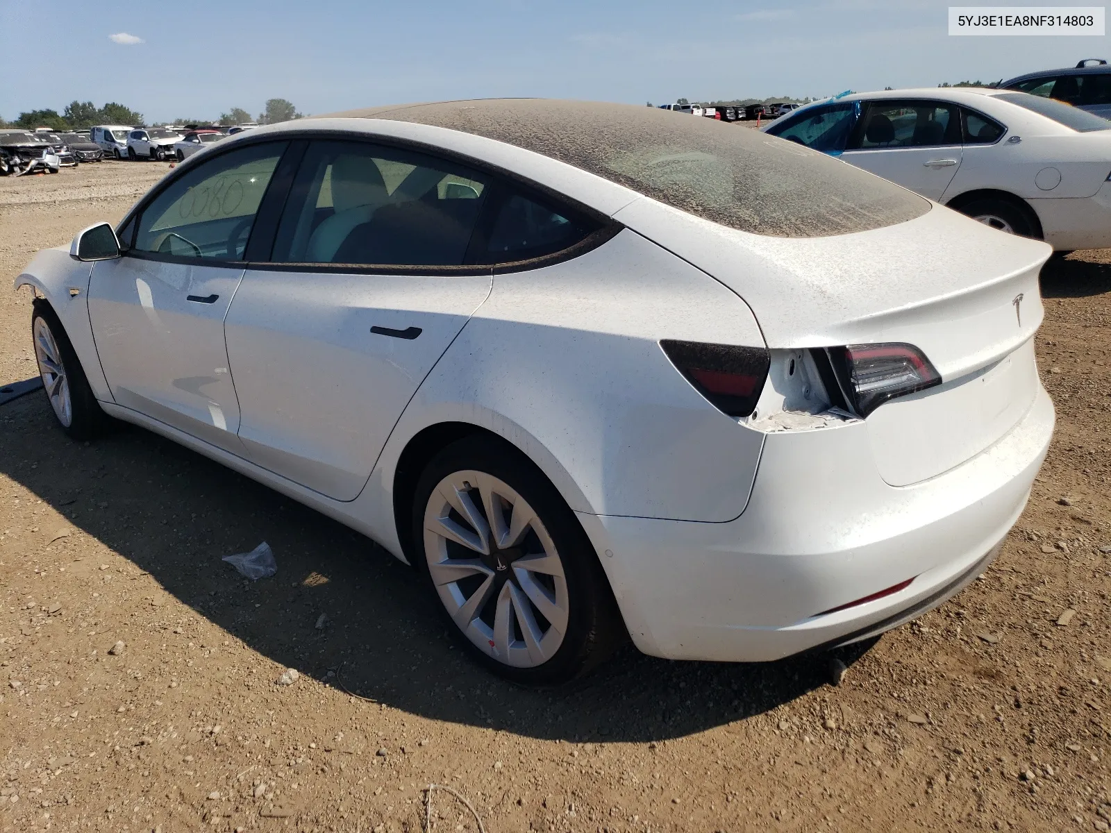 5YJ3E1EA8NF314803 2022 Tesla Model 3