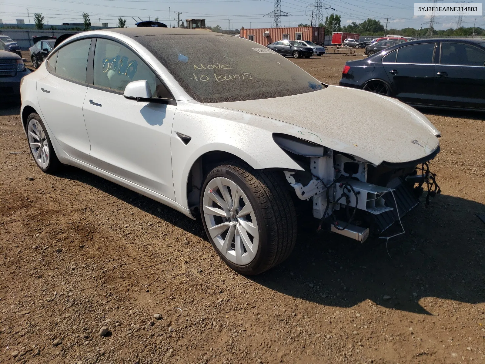 5YJ3E1EA8NF314803 2022 Tesla Model 3