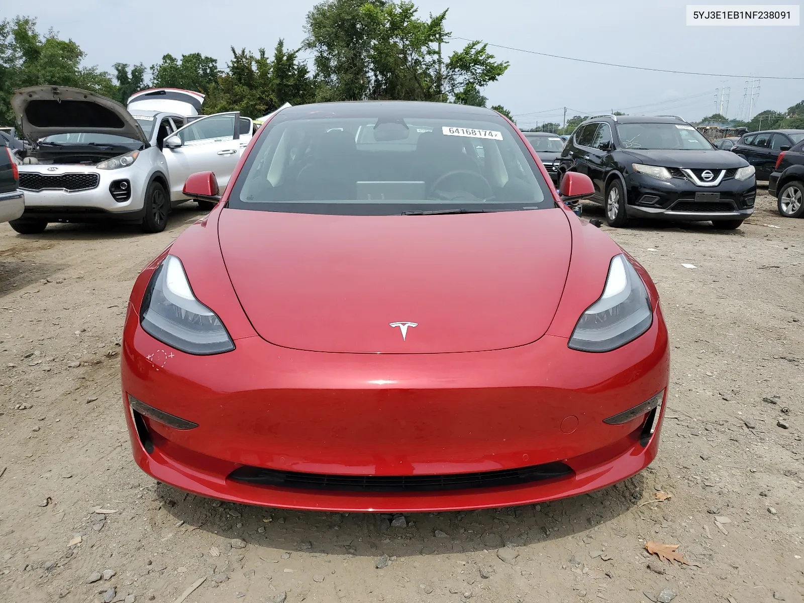 5YJ3E1EB1NF238091 2022 Tesla Model 3