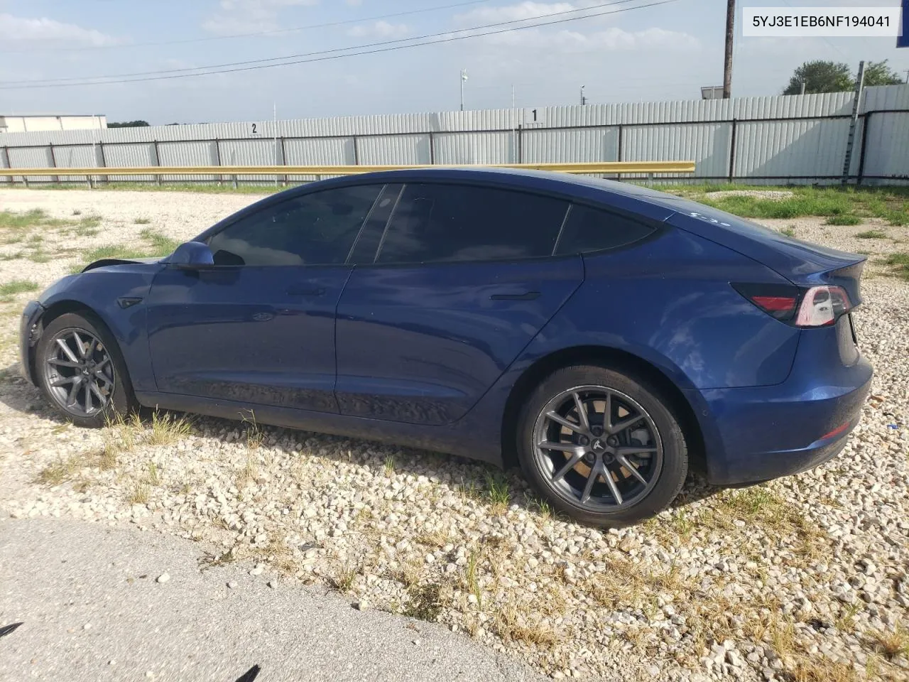 2022 Tesla Model 3 VIN: 5YJ3E1EB6NF194041 Lot: 64629654