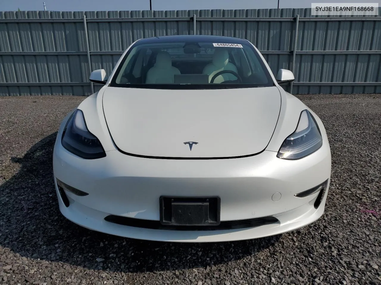 2022 Tesla Model 3 VIN: 5YJ3E1EA9NF168668 Lot: 64865454