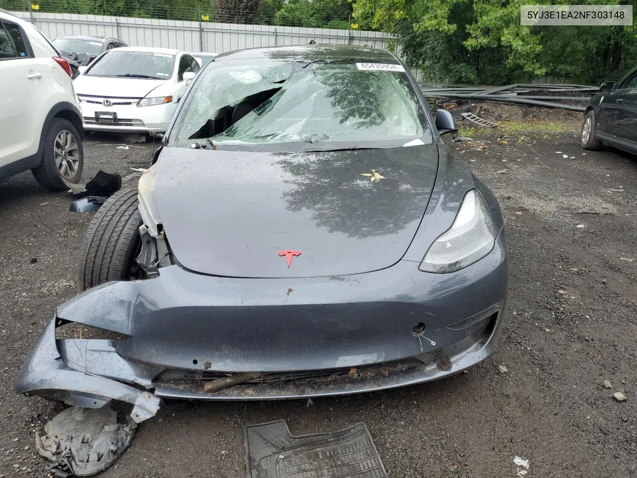 5YJ3E1EA2NF303148 2022 Tesla Model 3