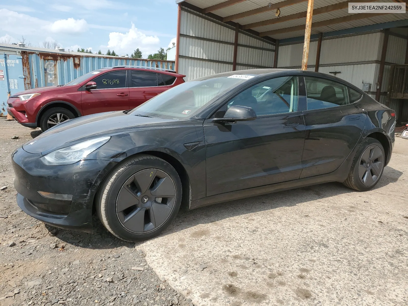 2022 Tesla Model 3 VIN: 5YJ3E1EA2NF242559 Lot: 65436394