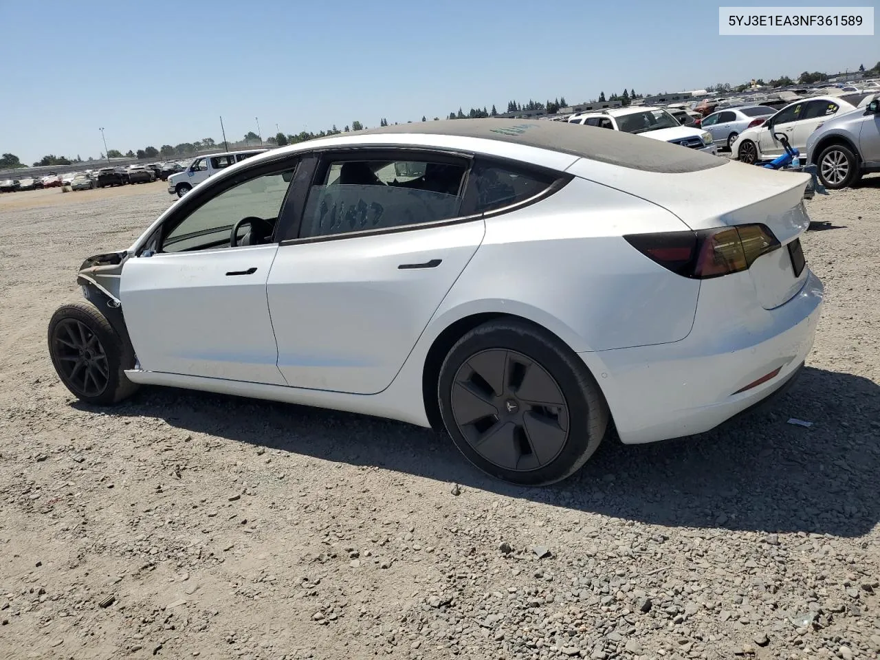 2022 Tesla Model 3 VIN: 5YJ3E1EA3NF361589 Lot: 65463494