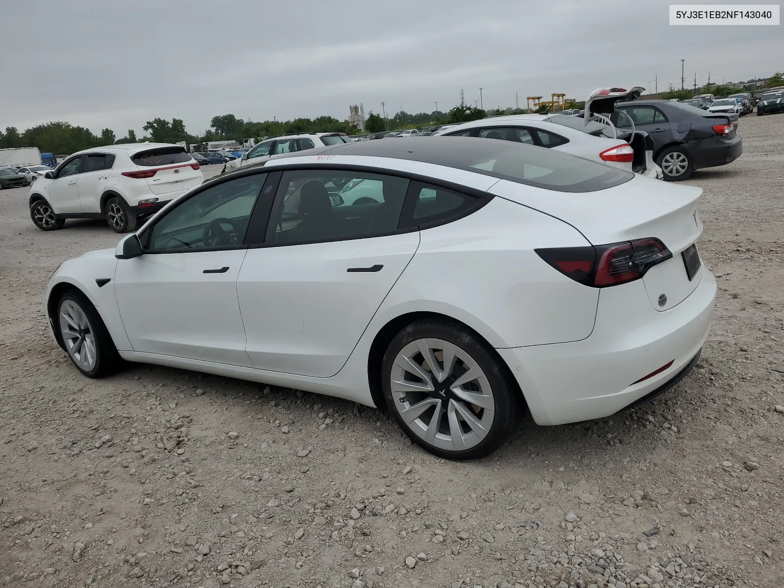 2022 Tesla Model 3 VIN: 5YJ3E1EB2NF143040 Lot: 66014364