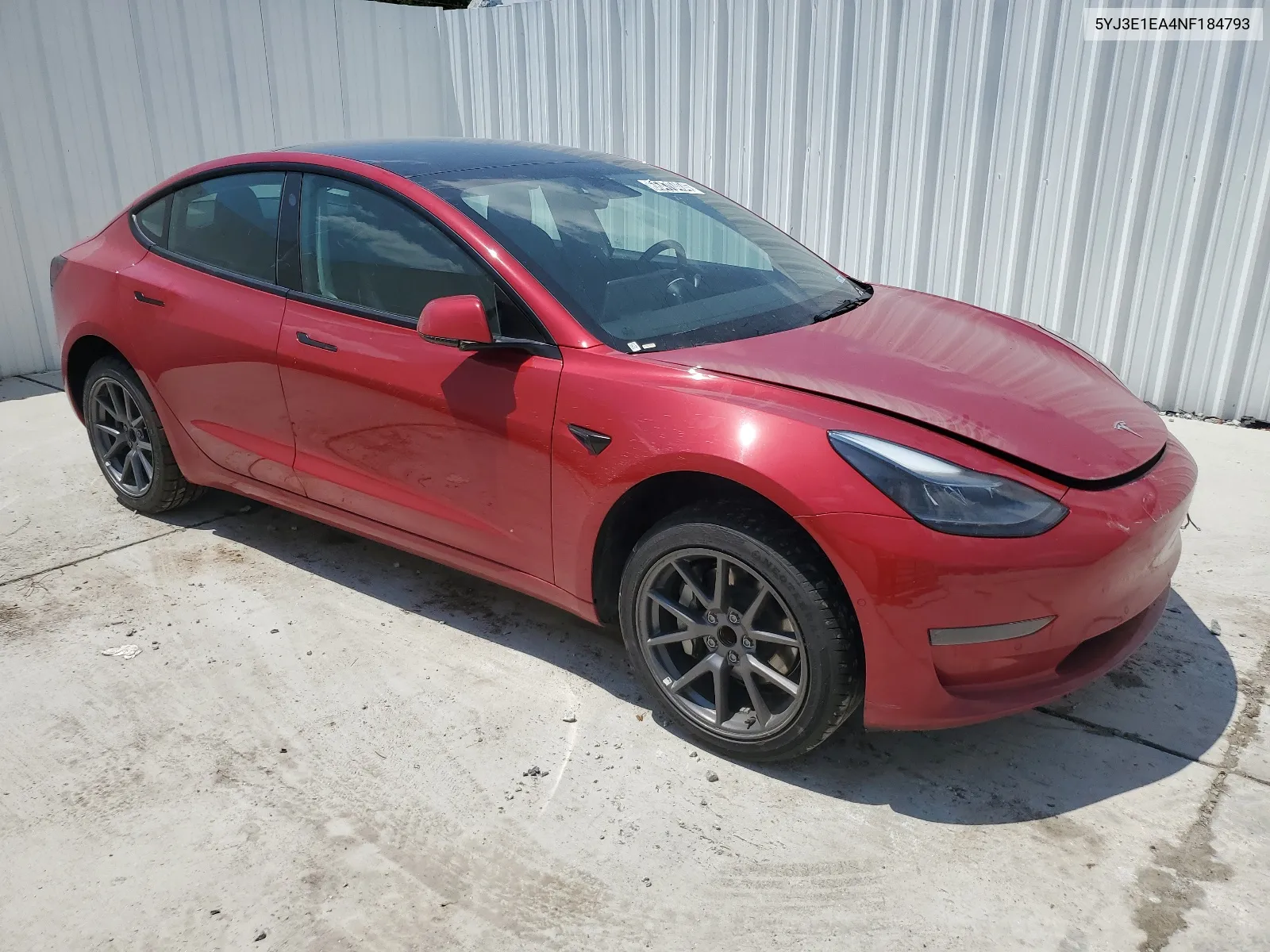 2022 Tesla Model 3 VIN: 5YJ3E1EA4NF184793 Lot: 66470404