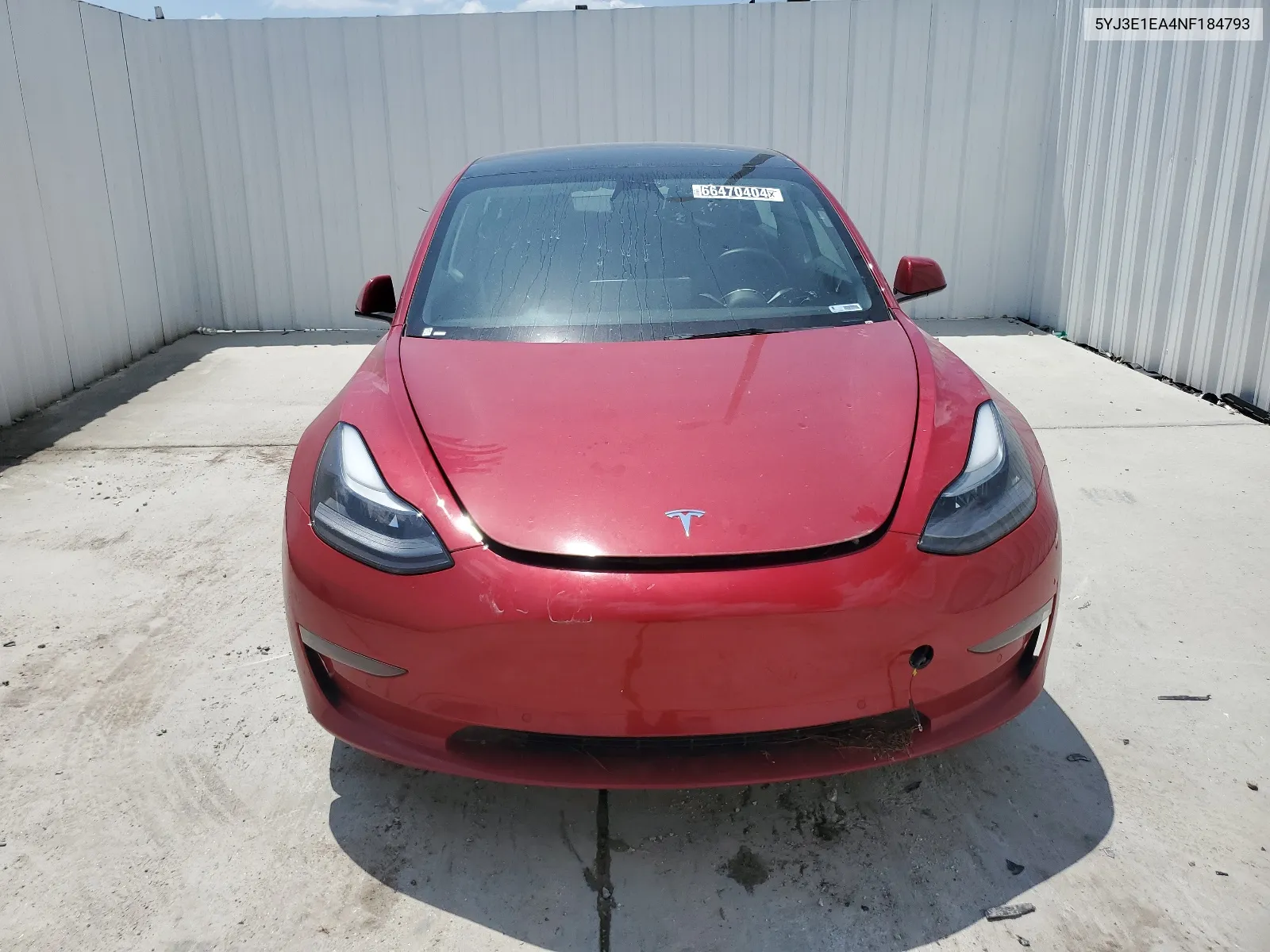 2022 Tesla Model 3 VIN: 5YJ3E1EA4NF184793 Lot: 66470404