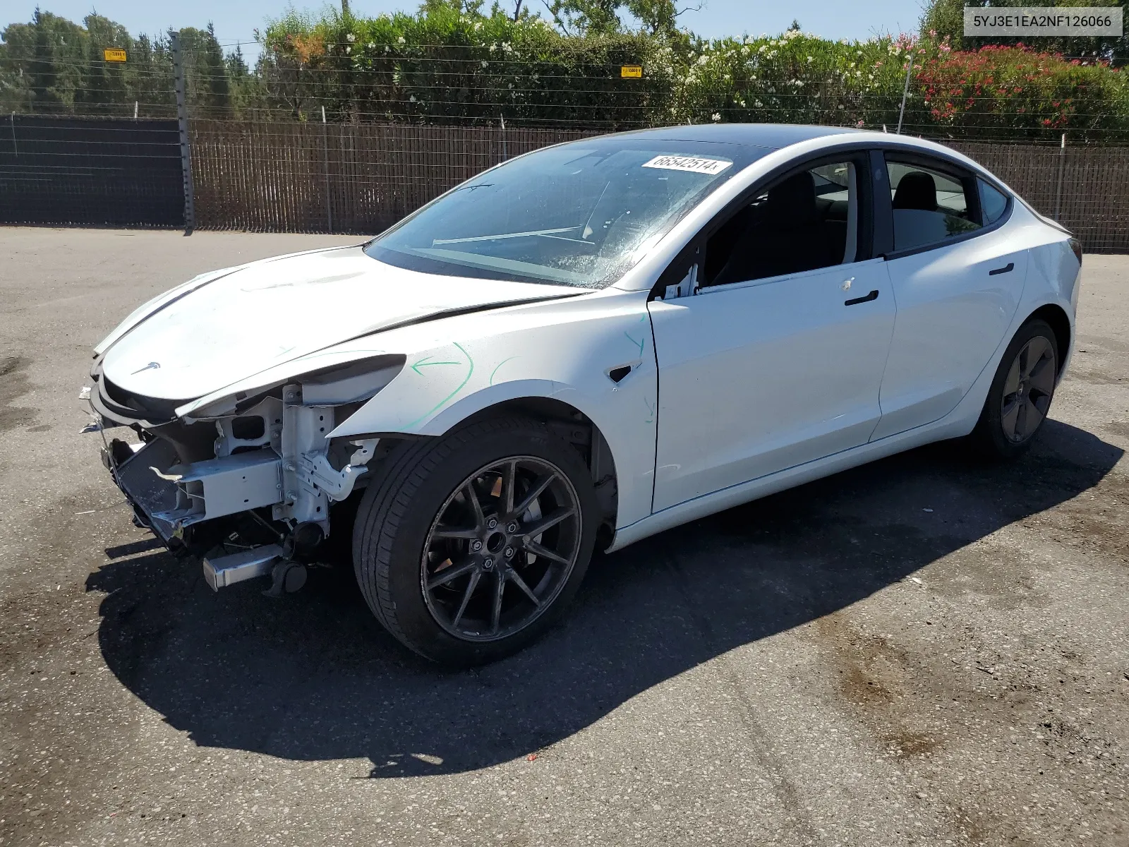 5YJ3E1EA2NF126066 2022 Tesla Model 3