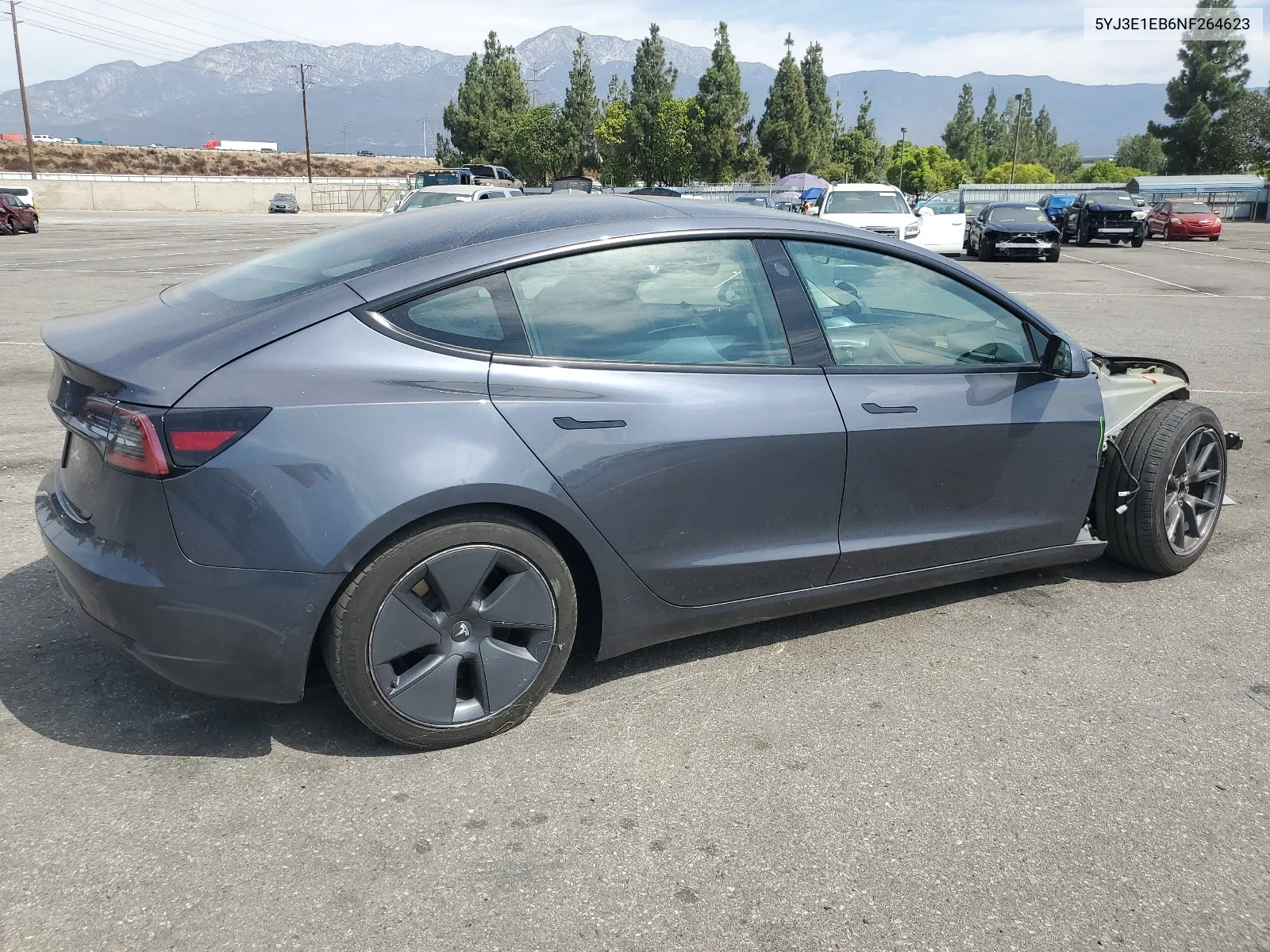 2022 Tesla Model 3 VIN: 5YJ3E1EB6NF264623 Lot: 66557414