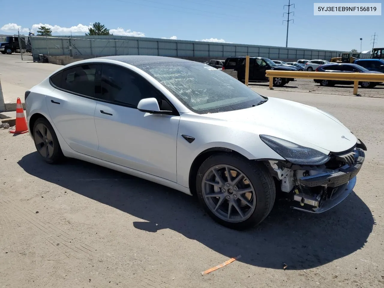 2022 Tesla Model 3 VIN: 5YJ3E1EB9NF156819 Lot: 66572564