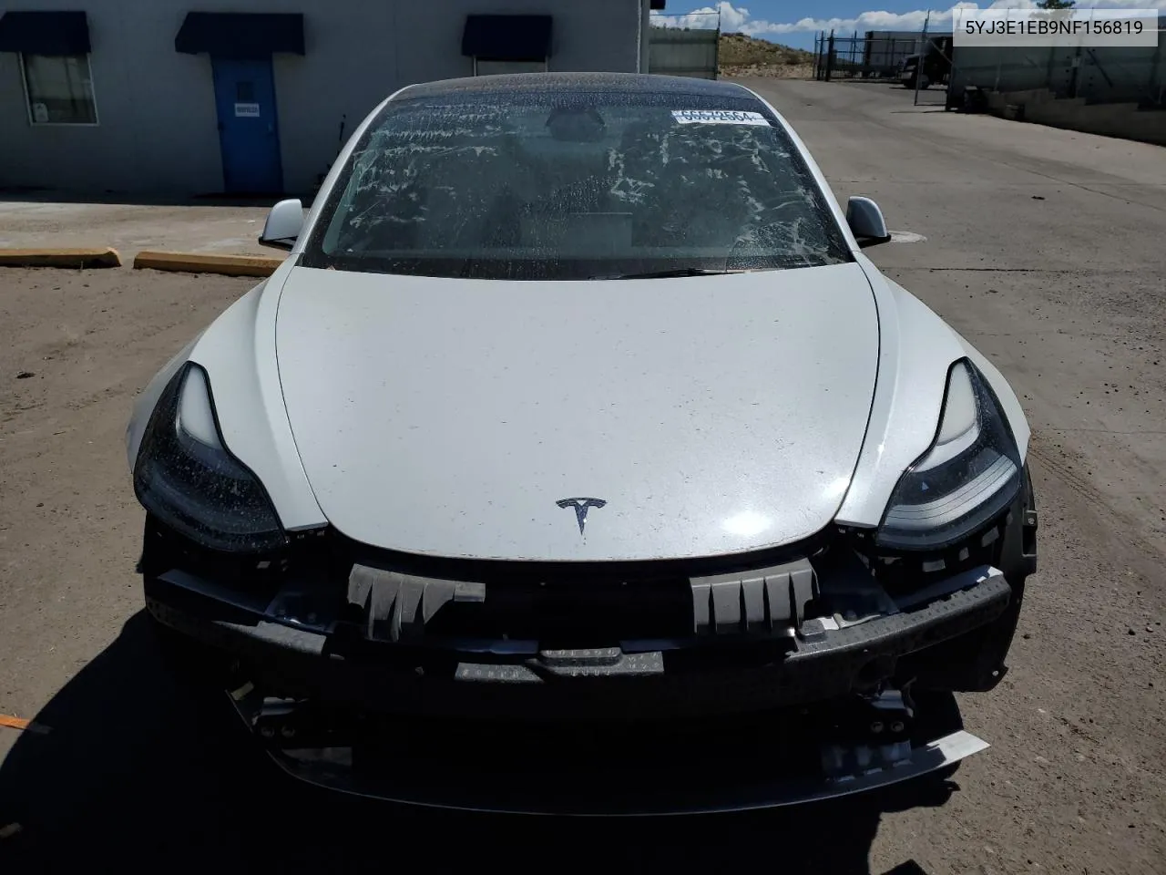 5YJ3E1EB9NF156819 2022 Tesla Model 3